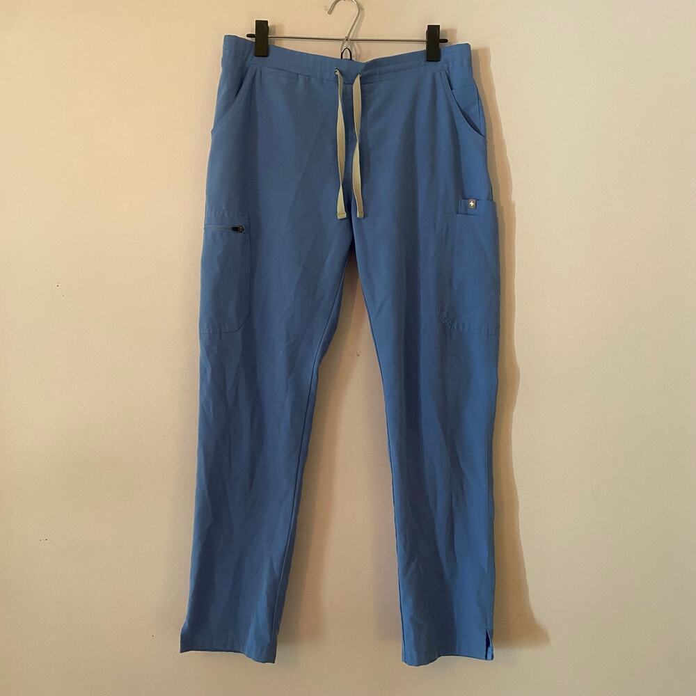 FIGS Ceil Blue Yola Straight Leg Scrub Pants Uniform Nurse Doctor Women's Medium